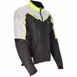 Acerbis X-Mat Veste textile de moto, gris-jaune, taille S pour Hommes