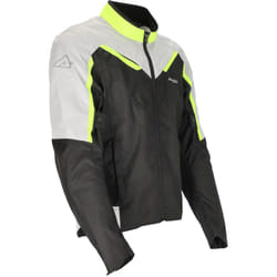 Acerbis X-Mat Veste textile de moto, gris-jaune, taille M pour Hommes
