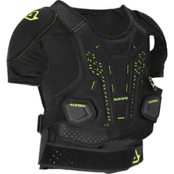 Acerbis DNA SH Veste de protection, noir-jaune, taille L XL pour Hommes