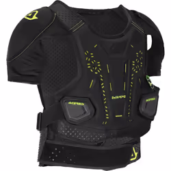 Acerbis DNA SH Veste de protection, noir-jaune, taille L XL pour Hommes