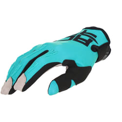 Acerbis MX X-H 2023 Gants de motocross, noir-turquoise, taille 2XL pour Hommes