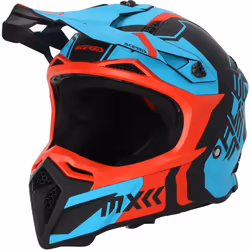 Acerbis Profile 5 Casque de motocross, rouge-bleu, taille L pour Hommes