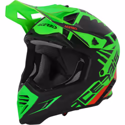 Acerbis X-Track 2023 Casque de motocross, noir-vert, taille S pour Hommes
