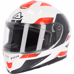 Acerbis Krapon 2024 Casque, blanc-rouge, taille XS pour Hommes