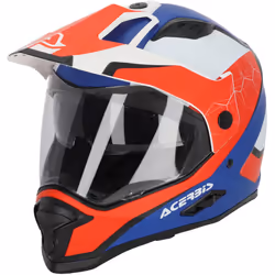 Acerbis Reactive Casque, blanc-bleu, taille S pour Hommes