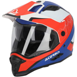 Acerbis Reactive Casque, blanc-bleu, taille S pour Hommes
