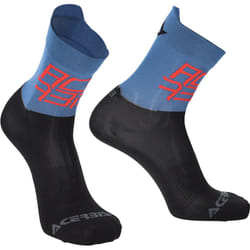 Acerbis MTB Light Chaussettes de vélo, noir-bleu, taille 2XL pour Hommes