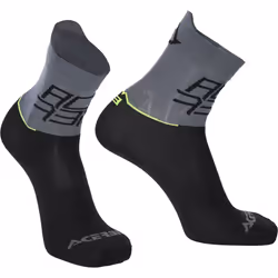 Acerbis MTB Light Chaussettes de vélo, gris-jaune, taille S M pour Hommes