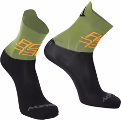Acerbis MTB Light Chaussettes de vélo, noir-vert, taille L XL pour Hommes