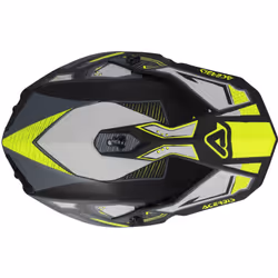 Acerbis Linear Graphic 2024 Casque de motocross, noir-jaune, taille L pour Hommes