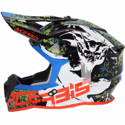 Acerbis Linear Graphic Casque de motocross, noir-blanc-rouge, taille XL pour Hommes