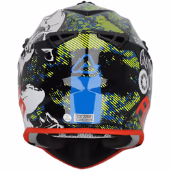 Acerbis Linear Graphic Casque de motocross, noir-blanc-rouge, taille XL pour Hommes