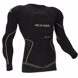 Acerbis Density Veste de protection, noir-jaune, taille S M pour Hommes