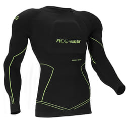 Acerbis Density Veste de protection, noir-jaune, taille L XL pour Hommes