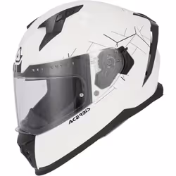 Acerbis X-Way Solid Casque, blanc, taille XL pour Hommes