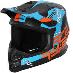 Acerbis Profile Casque de motocross pour enfants, noir-orange, taille S
