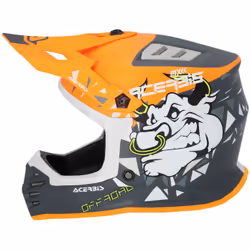 Acerbis Profile Casque de motocross pour enfants, orange, taille M pour Hommes