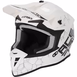 Acerbis Linear Solid 2024 Casque de motocross, blanc, taille XS pour Hommes