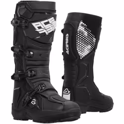 Acerbis Artiglio Bottes de motocross, noir-blanc, taille 44 pour Hommes