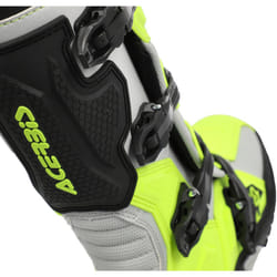 Acerbis Artiglio Bottes de motocross, gris-jaune, taille 47 pour Hommes