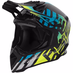 Acerbis Steel Carbon Casque de motocross, noir-jaune, taille M pour Hommes
