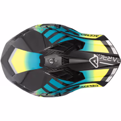 Acerbis Steel Carbon Casque de motocross, noir-jaune, taille M pour Hommes