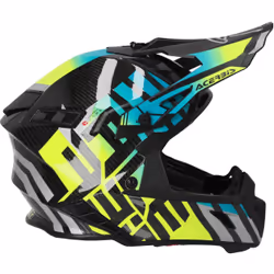 Acerbis Steel Carbon Casque de motocross, noir-jaune, taille XL pour Hommes