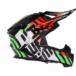 Acerbis Steel Carbon Casque de motocross, noir-rouge-vert, taille L pour Hommes - Vue supplémentaire 5