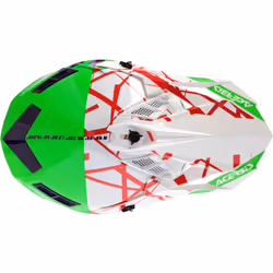 Acerbis X-Track 2024 Casque de motocross, blanc-rouge-vert, taille L pour Hommes