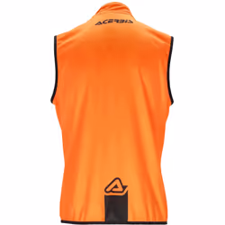 Acerbis Linear Softshell Gilet de motocross imperméable, noir-orange, taille 3XL pour Hommes