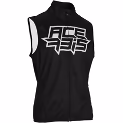 Acerbis Linear Softshell Gilet de motocross imperméable, noir-blanc, taille XL pour Hommes