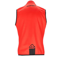 Acerbis Linear Softshell Gilet de motocross imperméable, noir-rouge, taille 2XL pour Hommes