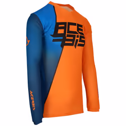 Acerbis MX J-Track 7 Maillot de motocross, bleu-orange, taille 3XL pour Hommes