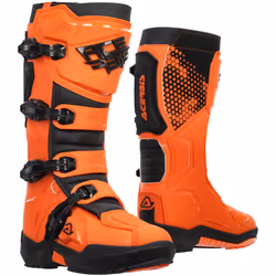 Acerbis Artiglio Bottes de motocross, noir-orange, taille 47 pour Hommes