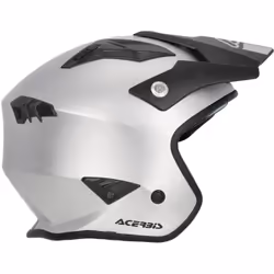 Acerbis Aria Metallic Casque jet, argent, taille L pour Hommes