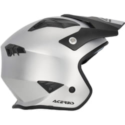 Acerbis Aria Metallic Casque jet, argent, taille L pour Hommes