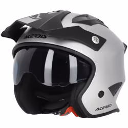 Acerbis Aria Metallic Casque jet, argent, taille 2XL pour Hommes