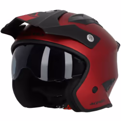 Acerbis Aria Metallic Casque jet, rouge, taille XS pour Hommes