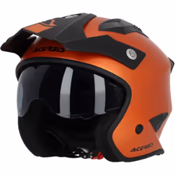 Acerbis Aria Metallic Casque jet, orange, taille XL pour Hommes