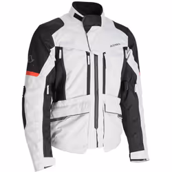 Acerbis X-Rover veste textile de moto impermÃ©able, noir-gris-rouge, taille L pour Hommes