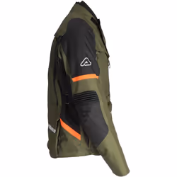 Acerbis X-Rover veste textile de moto impermÃ©able, vert-orange, taille M pour Hommes