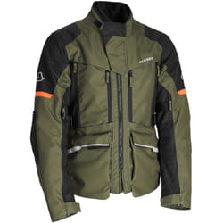 Acerbis X-Rover veste textile de moto impermÃ©able, vert-orange, taille L pour Hommes