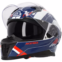 Acerbis X-Way Graphic Casque, blanc-rouge-bleu, taille S pour Hommes - Vue supplémentaire 6
