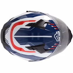 Acerbis X-Way Graphic Casque, blanc-rouge-bleu, taille L pour Hommes