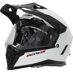 Acerbis Rider Solid Casque de motocross pour enfants, blanc, taille S