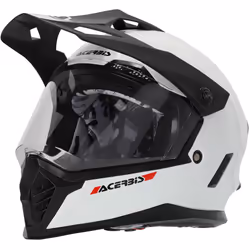 Acerbis Rider Solid Casque de motocross pour enfants, blanc, taille XL