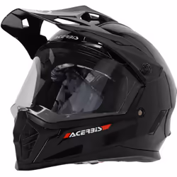 Acerbis Rider Solid Casque de motocross pour enfants, noir, taille S
