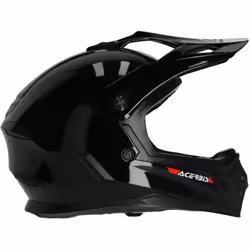 Acerbis Rider Solid Casque de motocross pour enfants, noir, taille XL