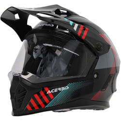 Acerbis Rider Casque de motocross pour enfants, noir-rouge, taille M