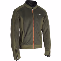 Acerbis Gordon veste textile de moto imperméable, vert-orange, taille L pour Hommes